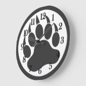 クマの足 ラージ壁時計 (傾斜)