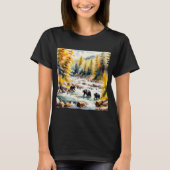 クマの釣り v2 tシャツ (正面)
