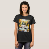 クマの釣り v2 tシャツ (正面フル)