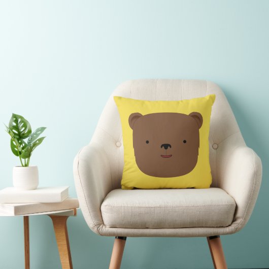 クマの頭 クッション (椅子)