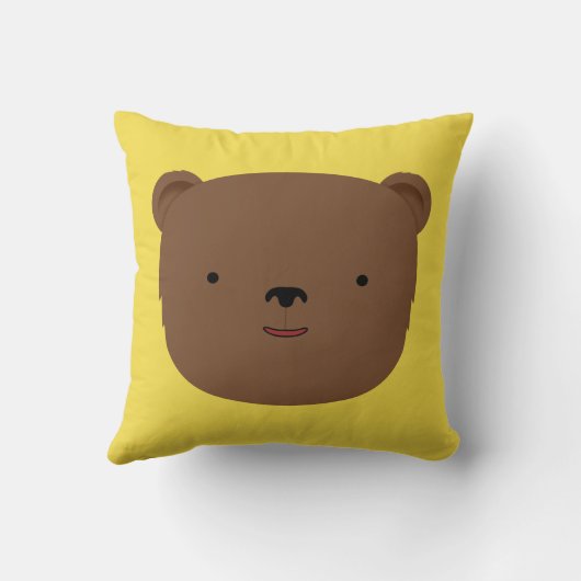 クマの頭 クッション (裏面)