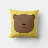 クマの頭 クッション (正面)