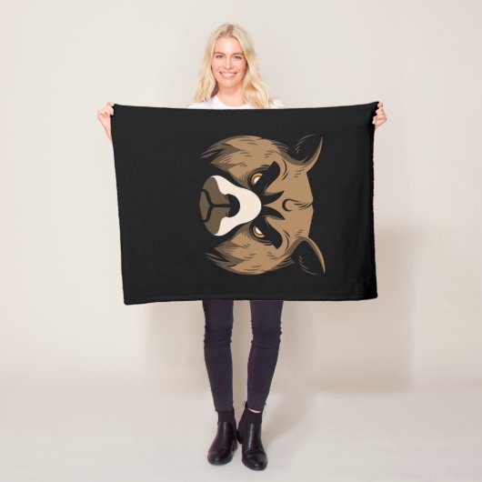 クマの頭 フリースブランケット (インサイチュ)