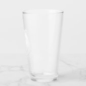 クマの頭、野生で自由な、手で描かれたイラストレーション タンブラーグラス (左)