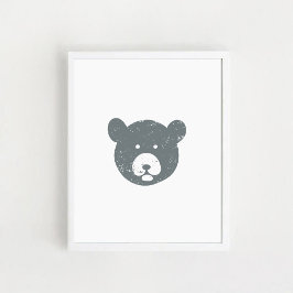 クマの顔 ポスター