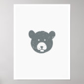 クマの顔 ポスター (正面)