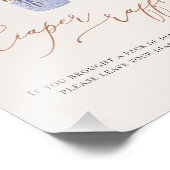 クマの風船おむつラッフルサイン フォトプリント (角)