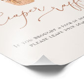 クマの風船おむつラッフルサイン フォトプリント (角)