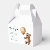 クマの風船の雲が赤ちゃんのシャワーを待つbearly フェイバーボックス (正面サイド)