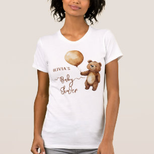 クマの風船の雲が赤ちゃんのシャワーを待つbearly tシャツ