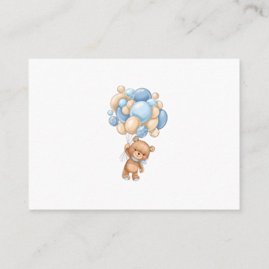 クマの風船は壺の中にクマが何頭いるか推測する エンクロージャーカード (裏面)