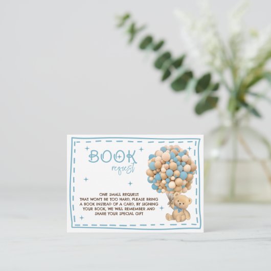 クマの風船ベビー エンクロージャーカード (スタンド正面)