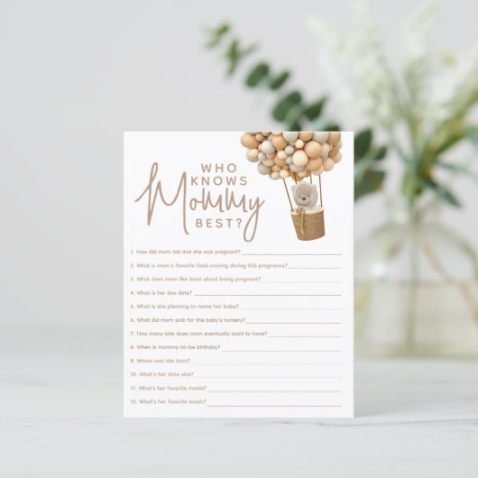 クマの風船モダン性別neutraシャワーゲーム (スタンド正面)