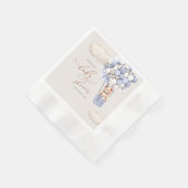 クマの風船 ベビーシャワー ペーパーナプキン 縁ありカクテルナプキン (角)