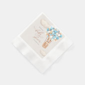 クマの風船 ベビーシャワー ペーパーナプキン 縁ありカクテルナプキン (角)