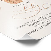 クマの風船 – 言わないベビー – サイン (角)