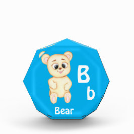 クマのABCパーソナライズ:Bの文字 - 名前を追加 フォトブロック