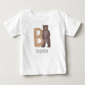 クマのB ベビーTシャツ (正面)
