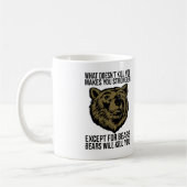 クマはあなたを殺す – おもしろいノベルティ コーヒーマグカップ (左)