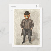 クマはおもしろいスーツを着て ポストカード (正面/裏面)