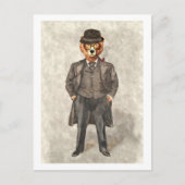 クマはおもしろいスーツを着て ポストカード (正面)