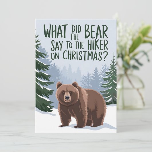 クマはクリスマスにハイキングをしたと言ったおもしろい 招待状 (スタンド正面)