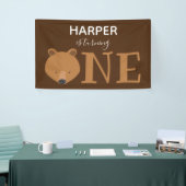 クマは一つの動物の最初の誕生日 横断幕 (トレードショー)