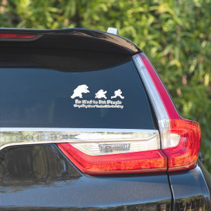 クマは引用文車のトラックおもしろいで人を追いかける シール