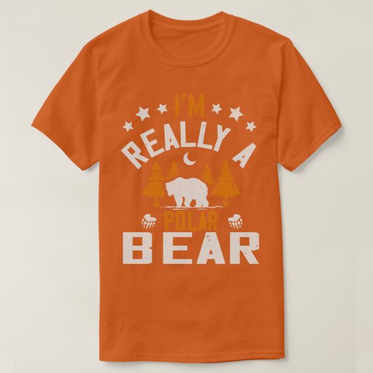 クマは本当にホッキョクグマ Tシャツ (デザイン正面)