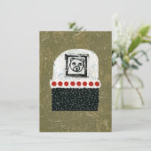 クマは疲れたグリーティングカード カード (スタンド正面)