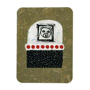 クマは疲れている冷蔵庫マグネット マグネット