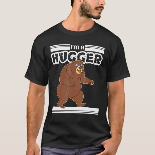 クマは私は非常に強いクマ Tシャツ (正面)