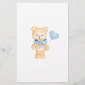 クマは、ベビーの特徴ベビーシャワーゲーム (裏面)