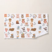 クマをテーマにしたシームレスなデザインタオルセット バスタオルセット (ハンドタオル)