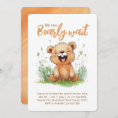 クマをテーマにしたベビーシャワー招待状 招待状 (正面/裏面)
