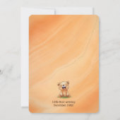 クマをテーマにしたベビーシャワー招待状 招待状 (裏面)