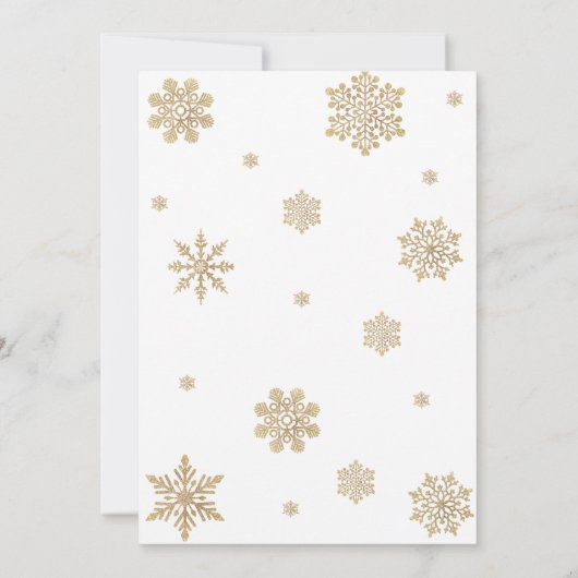 クマをテーマにした冬のジェンダー 招待状 (裏面)