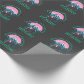 クマを吸い込む、冒険の時間 ラッピングペーパー (角)