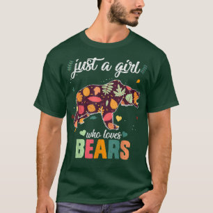 クマを愛する女の子だけの野生動物の森 過去記事 Tシャツ
