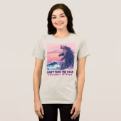 クマを突かないで – ワイルドベアヴィンテージティー トライブレンドＴシャツ (正面全面)