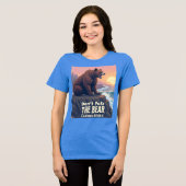 クマを突っ込まない – Bear はっきりした Graphic T-Shirt トライブレンドＴシャツ (正面全面)