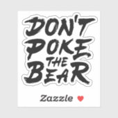 クマを突っ込むな シール (シート)