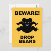 クマを落とせ! ポストカード (正面/裏面)