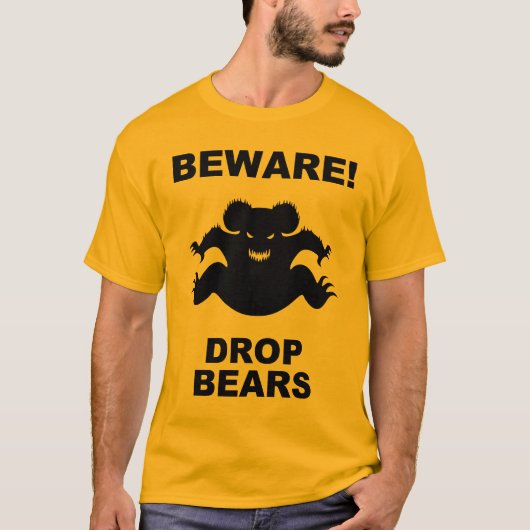 クマを落とせ! Tシャツ (正面)