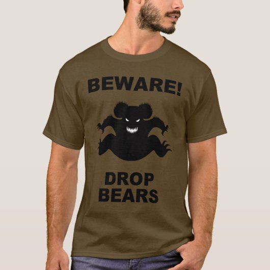 クマを落とせ! Tシャツ (正面)