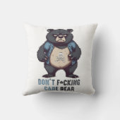 クマを見せ気にない クッション (裏面)