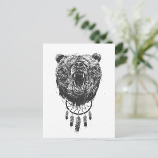 クマを起こさないで ポストカード (スタンド正面)