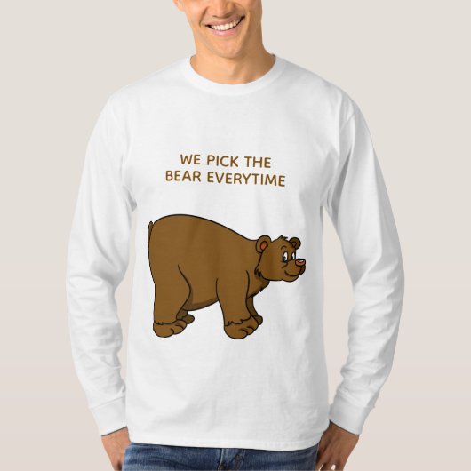 クマを選ぼう Tシャツ (正面)