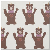 クマカスタムコットン（幅56インチ）生地 ファブリック (見本)