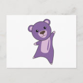 クマカラフルに可愛い動物 ポストカード (正面)